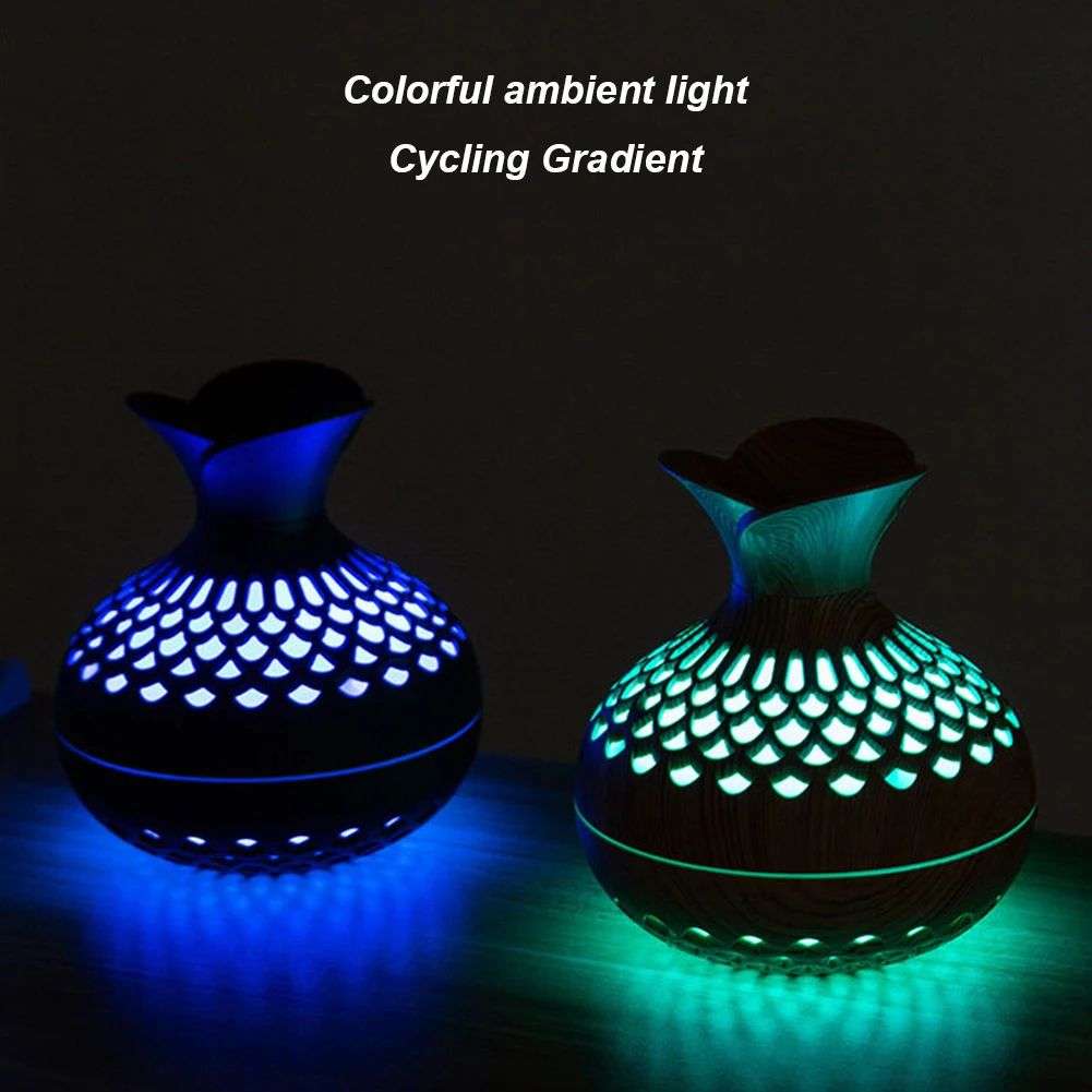 Flower Ultrasonic Aromatherapy Humidifier Mist Sprayer Aroma Diffuser