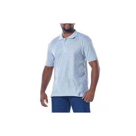 Dromex - 100% Polyester Golfer - Grey - 5XL - Dromex - 100% Polyester Golfer - Grey - 5XL