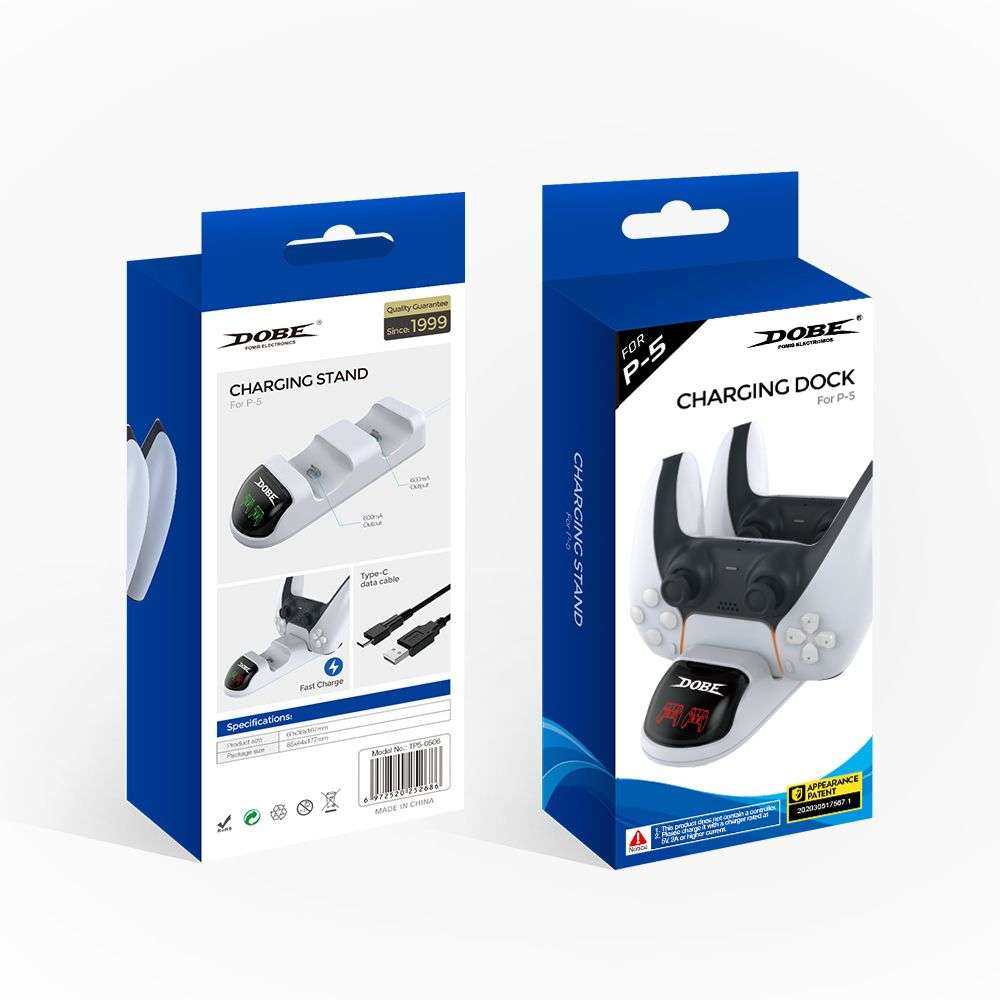 Dobe Dual Charging Dock For PS5 Controller - TP5-0506