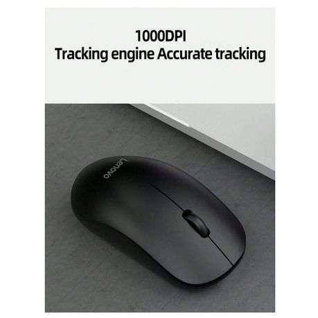 LENOVO - M26 - Advanced Optical Tracking Wireless Mouse - Black