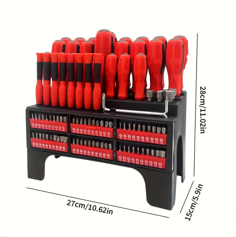 100 Pc Magnet Screwdriver & CR-V Bit Set