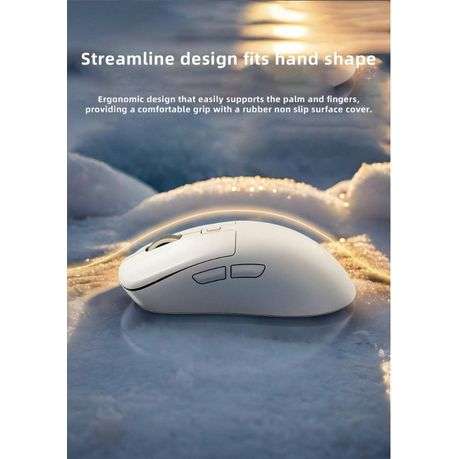 Lenovo Lecoo - WS216 - 2.4Ghz Silent & Comfortable Wireless Mouse - White