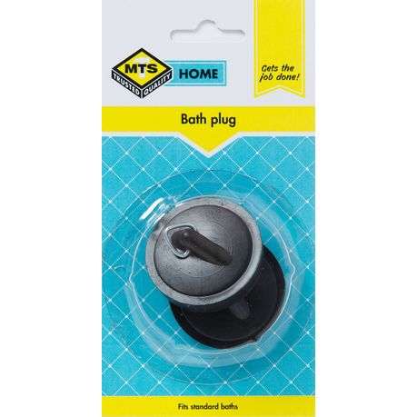 Mts - Home 2 Piece Bath Plug - Black - Mts - Home 2 Piece Bath Plug - Black