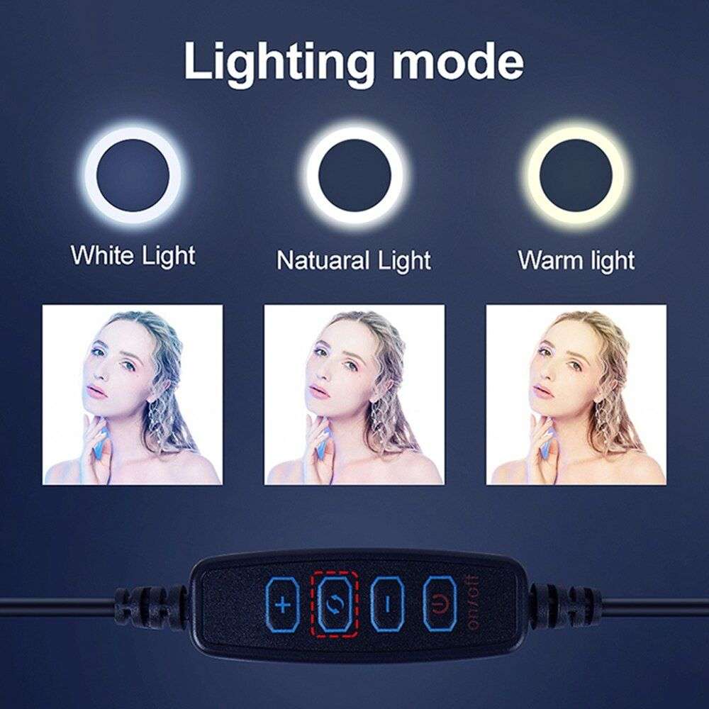 12 Inch LED Ring Fill Light With Universal Mobile Holder - 30cm
