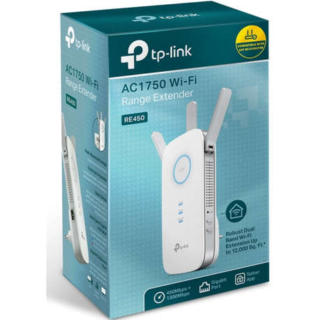 Tp-Link - RE450 AC1750 Wi-Fi Range Extender - Tp-Link - RE450 AC1750 Wi-Fi Range Extender