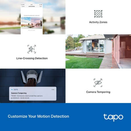 Tp-Link - Tapo TC65 Outdoor Security Wi-Fi Camera - Tp-Link - Tapo TC65 Outdoor Security Wi-Fi Ca...