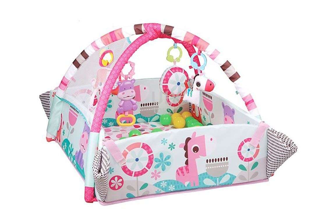 Baby Activity Gym and Ball Pit (PINK)(REFURBISHED)