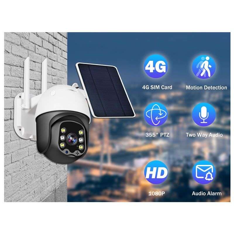 1080P HD 4K Outdoor Solar Powered Security Camera Q-SX908