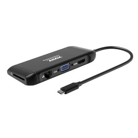 Port - USB Type-C 4 x USB3.1|1 x Aux|Micro+SD Card Reader|1 x RJ45|1 x HDMI|1 x VGA|1 x Type-C PD...