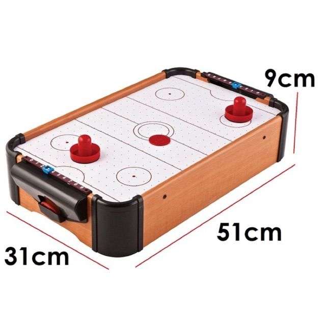 Classic mini tabletop air hockey family game
