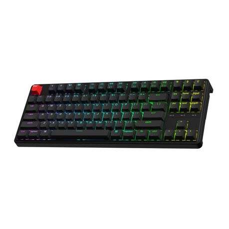 Keychron - C3 Pro 80% 8K Super Banana Switch Hot-swappable RGB Wired Custom Mechanical Keyboard -...