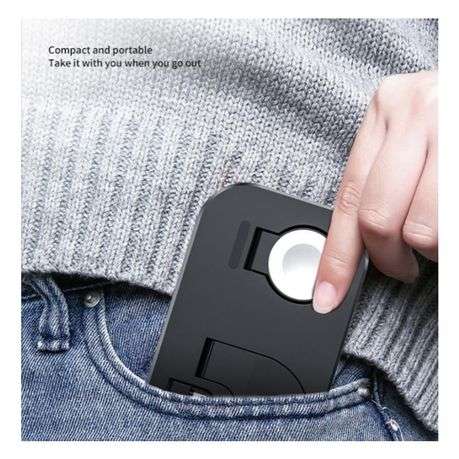 Multi-Function 3-in-1 Wireless Charging Dock Station - Black