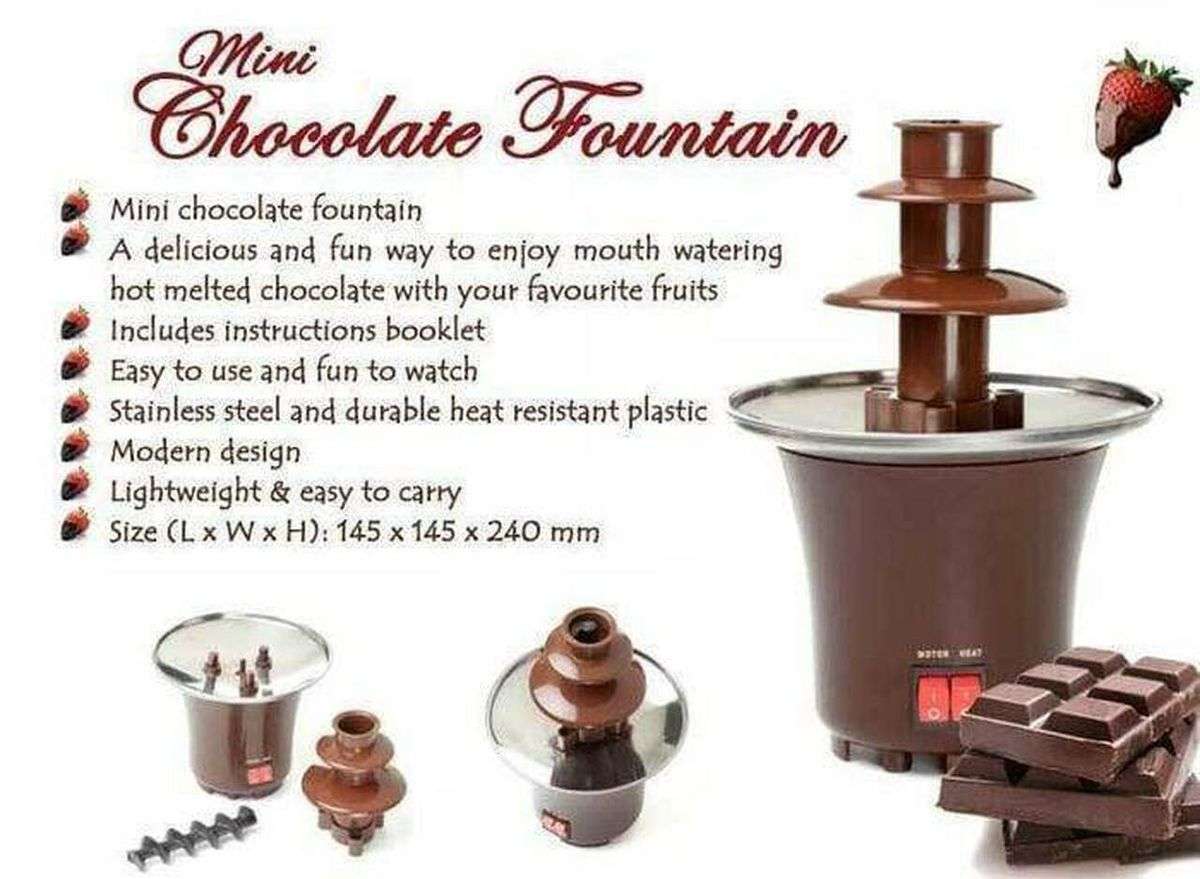 Mini Chocolate Fondue Fountain