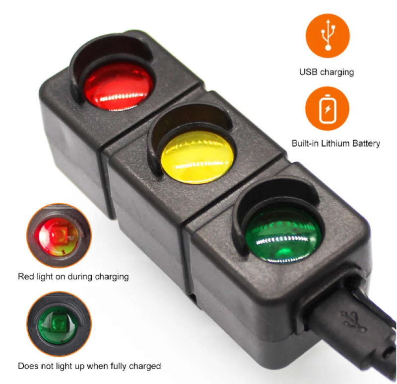 Usb Led Bicycle Tail Light Robot Style