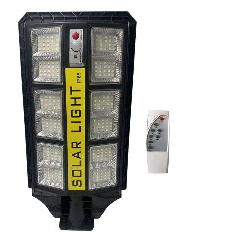300W Solar Sensor Street Light with Remote Control & Pole Motion Sensor [240 LEDs] **SUPER BRIGHT**