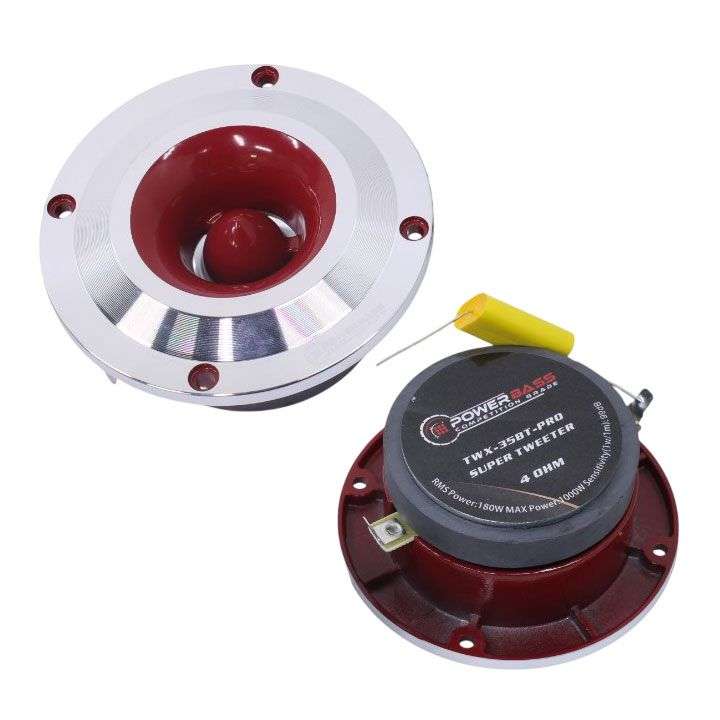 Powerbass TWX-35BT-PRO 3.5" 1000 Watts Super Tweeters