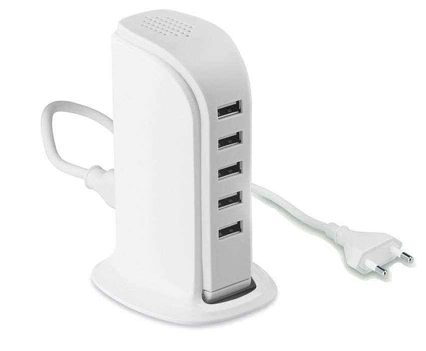20W 5 USB Power Adapter Charger Socket Charging Dock for Smartphones Tablets