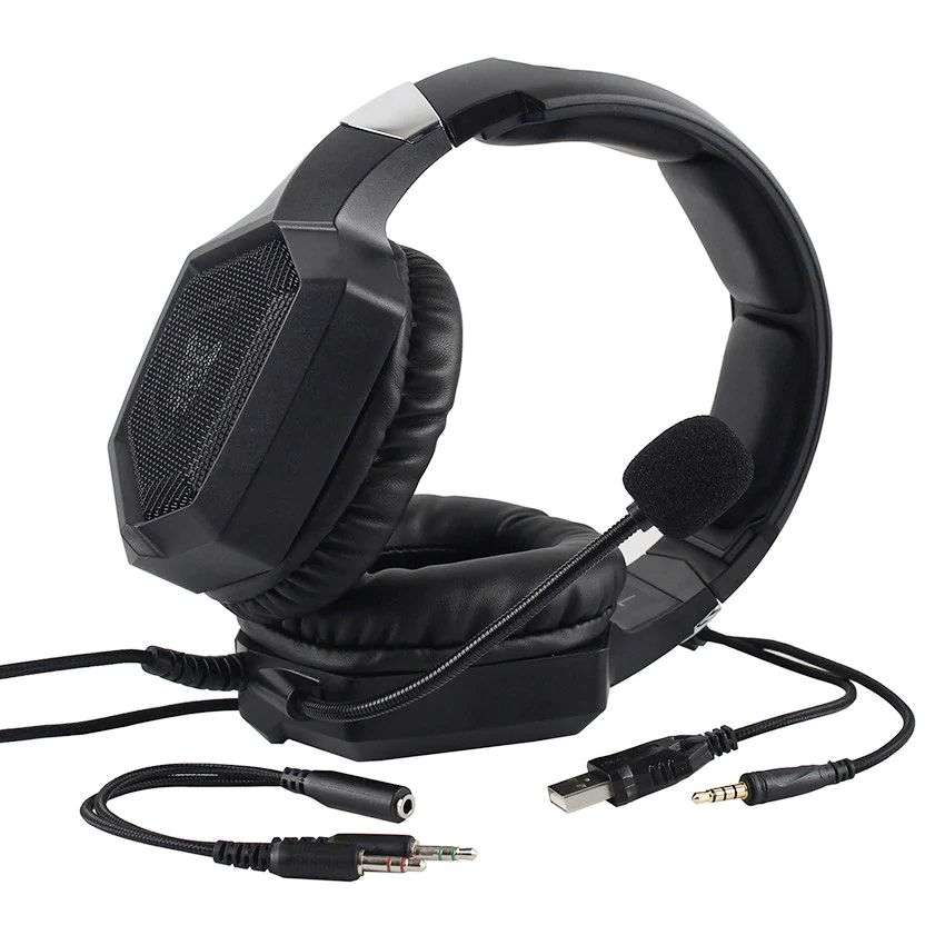 ONIKUMA K8 3.5mm Gaming Headphones with Mic & RGB LED Lights Black - Open Box