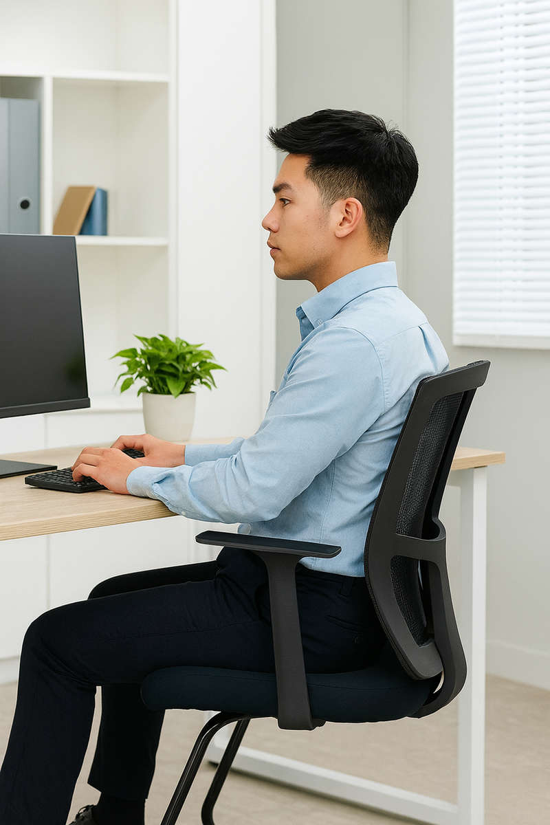 Mesh Back Chair - Memory Foam, Sleek Design