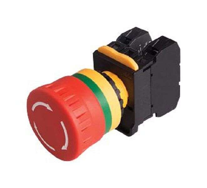 Multicomp Pro (MCA20B-V4E11R) Emergency Stop Switch, SPST-NO, SPST-NC