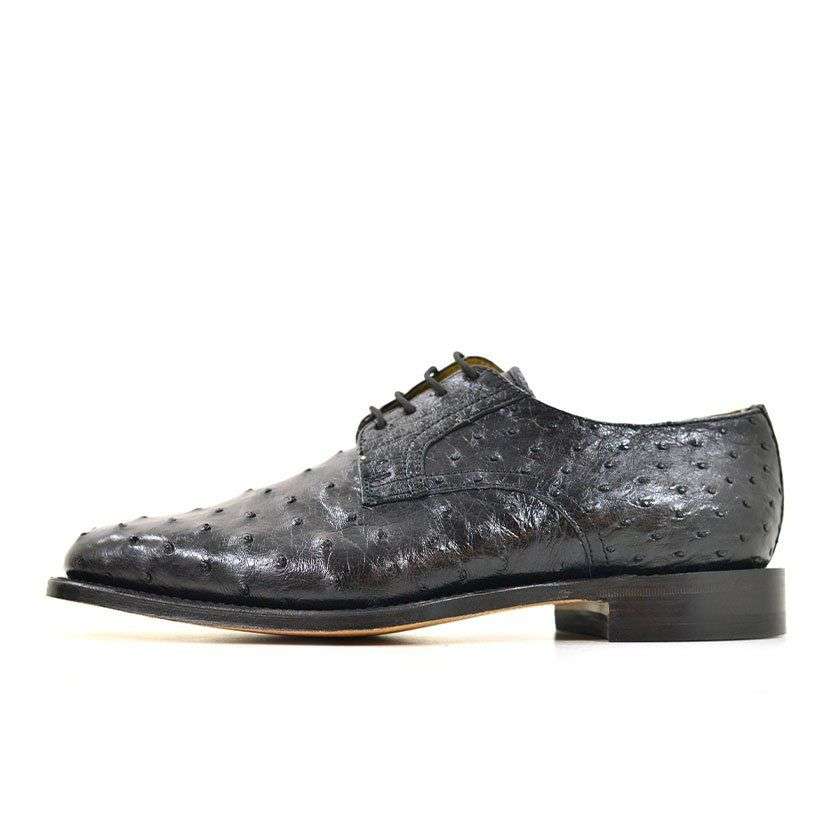 CROCKETT & JONES OSTRICH BLACK SHOES