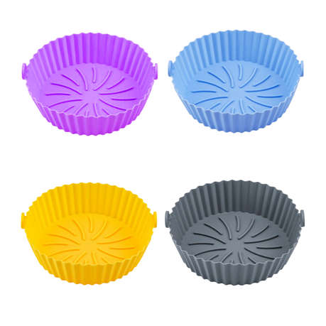 Washable Air Fryer Silicone Floppy Liners - 4 Pack
