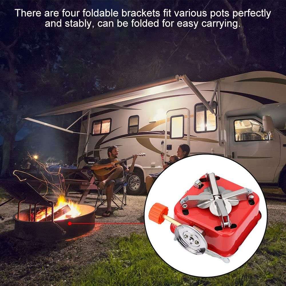 Foldable Ultralight Square Camping Stove for Camping & Hiking
