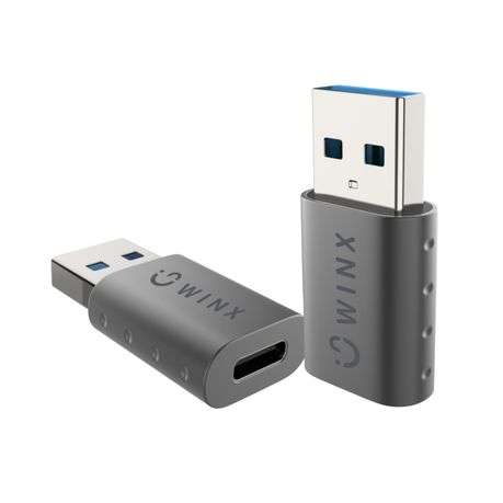 WINX - Link Simple USB to Type-C Adapter Dual Pack - WINX - Link Simple USB to Type-C Adapter Dua...