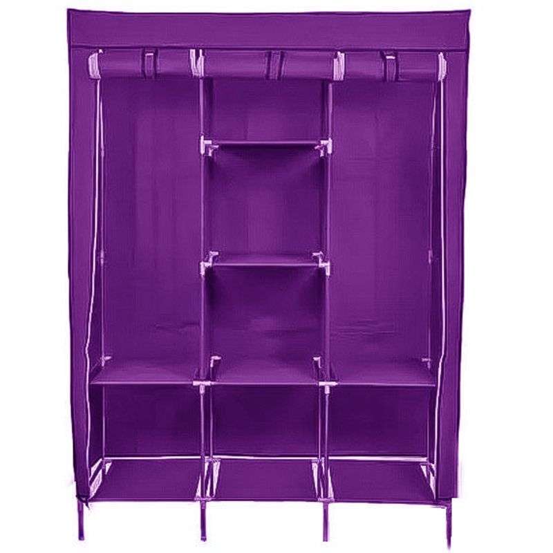Fabric Wardrobe Storage Rack/Organizer With Cover