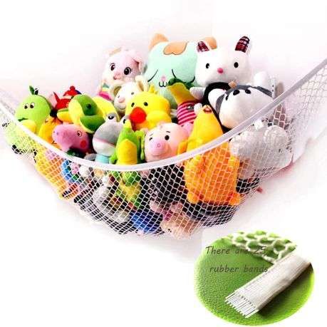 Corner Hanging Hammock for Soft Toy and Plush Storage 2 Pack