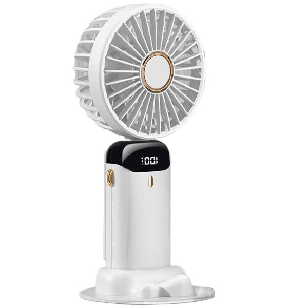 Mini Rechargeable Handheld Display Fan With Stand