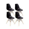 Dining Chairs - Four Pack - Black Colour