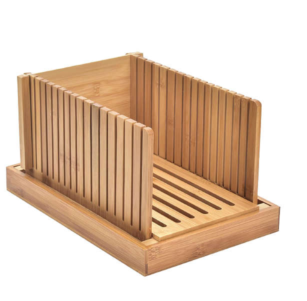 Bamboo Wood Foldable Bread Slicer- Bargain Price