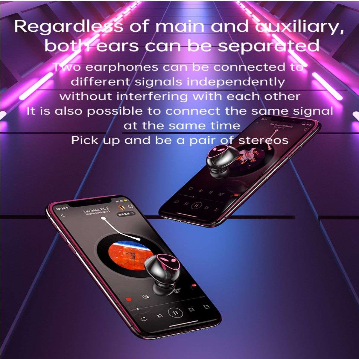 M20 Wireless  In-Ear Buds With Power Bank - iOS & Android Compatible