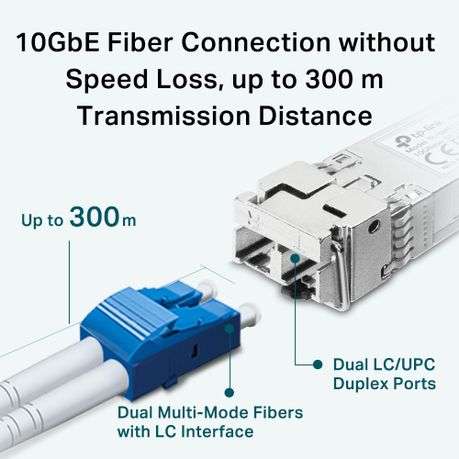 Tp-Link - SM5110-SR 10G SFP+ LC Transceiver - Fast, Hot-Swap, Reliable - Tp-Link - SM5110-SR 10G ...
