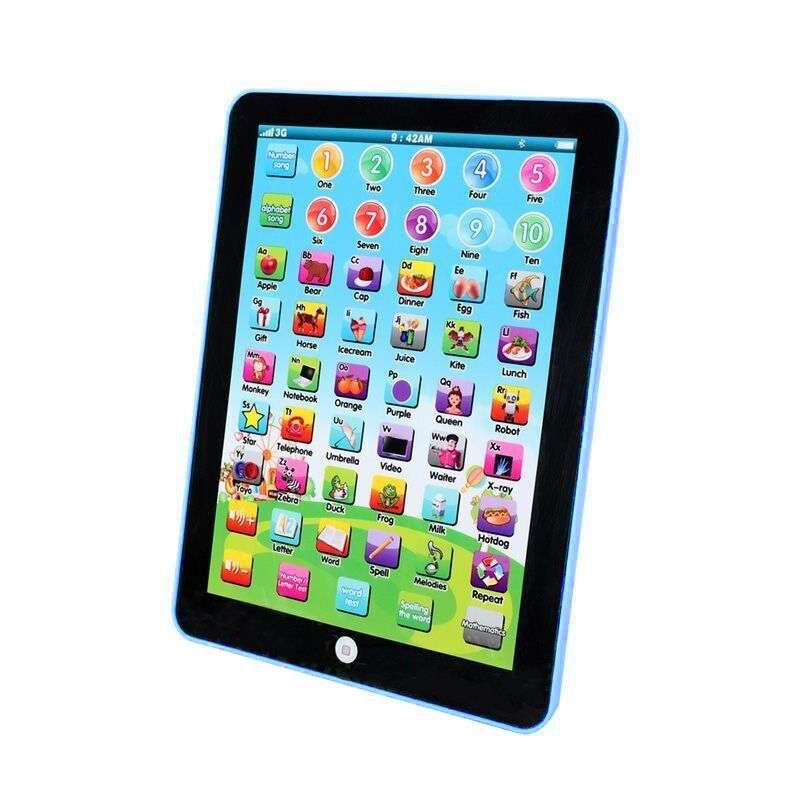 Intelligent Learning Tablet For 3 to 5 Years Old Kid - Blue