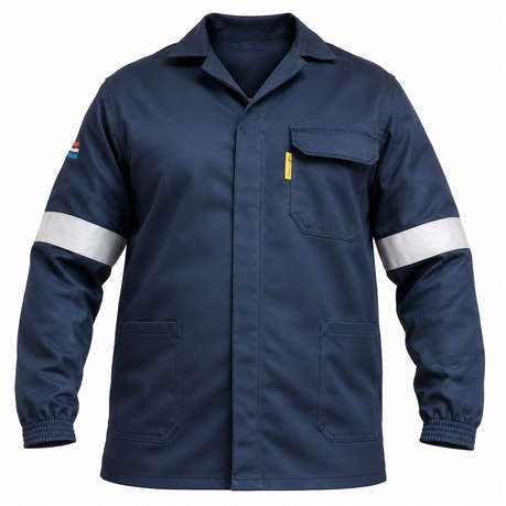 Dromex - D59 Flame And Acid Resistant Navy Blue Jacket - EU 32 - Dromex - D59 Flame And Acid Resi...