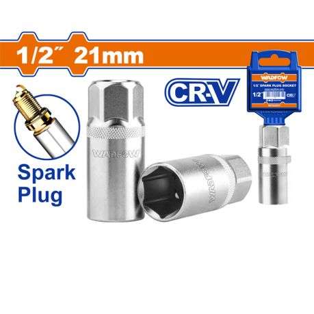 Wadfow - Steel Spark Plug Socket (1/2") - 21mm - Wadfow - Steel Spark Plug Socket (1/2") - 21mm