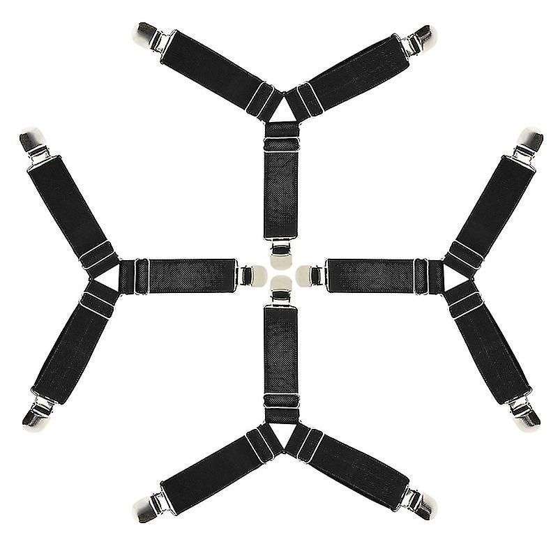 4 pcs Triangle Elastic Bed Sheet Clips