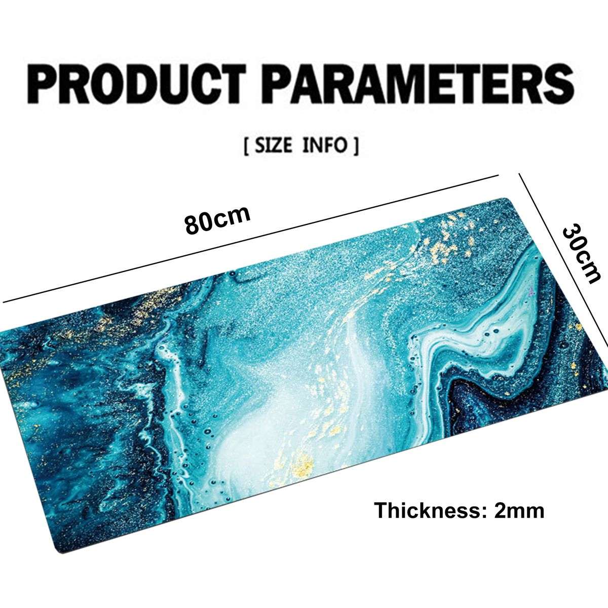 Non-Slip Premium Marble Desk Pad