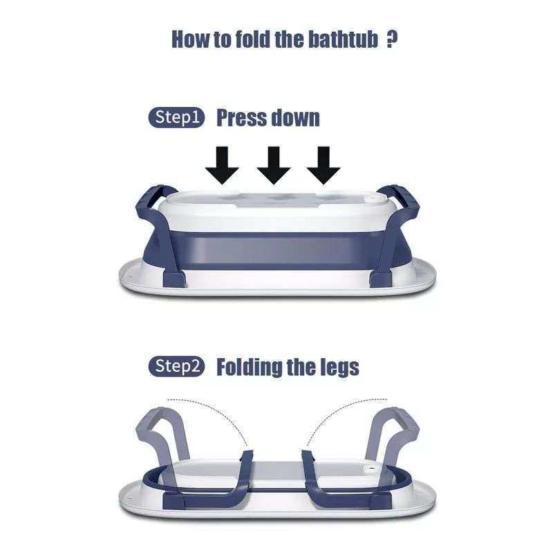Newborn Baby Bathtub collapsible/folding - Blue