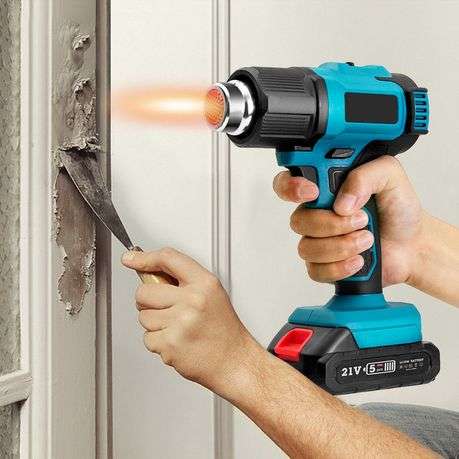 Cordless Hammer Drill, Impact Wrench, Grinder, Drill, Heat Gun & Case(DRILL CHUCK DAMAGED)