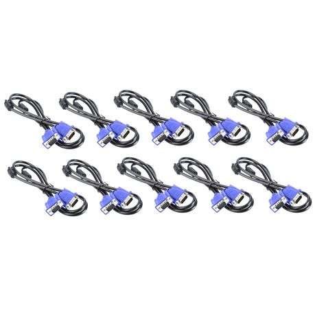 VGA Cable male 2 male - 1.5m Bundle - 10 Pack