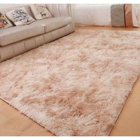 Large Premium Fluffy Carpet/Rug 150X200CM -Light Brown Mix