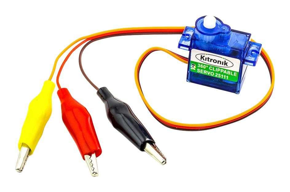 Kitronik (25111) DC Motor, Servomotor, RC Hobby, 100 RPM, BBC micro:bit