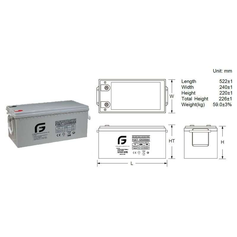 200AH solar gel battery