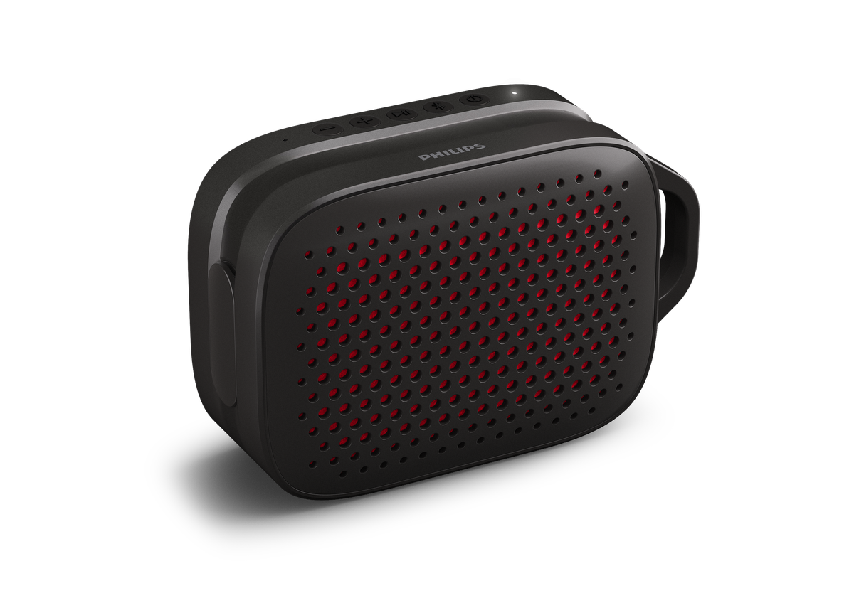 Philips Go TAS1209 Small Portable Bluetooth Speaker - Black