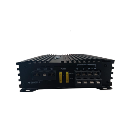 AudioBank 4-Channel Car Audio Amplifier with 90W RMS Per Channel