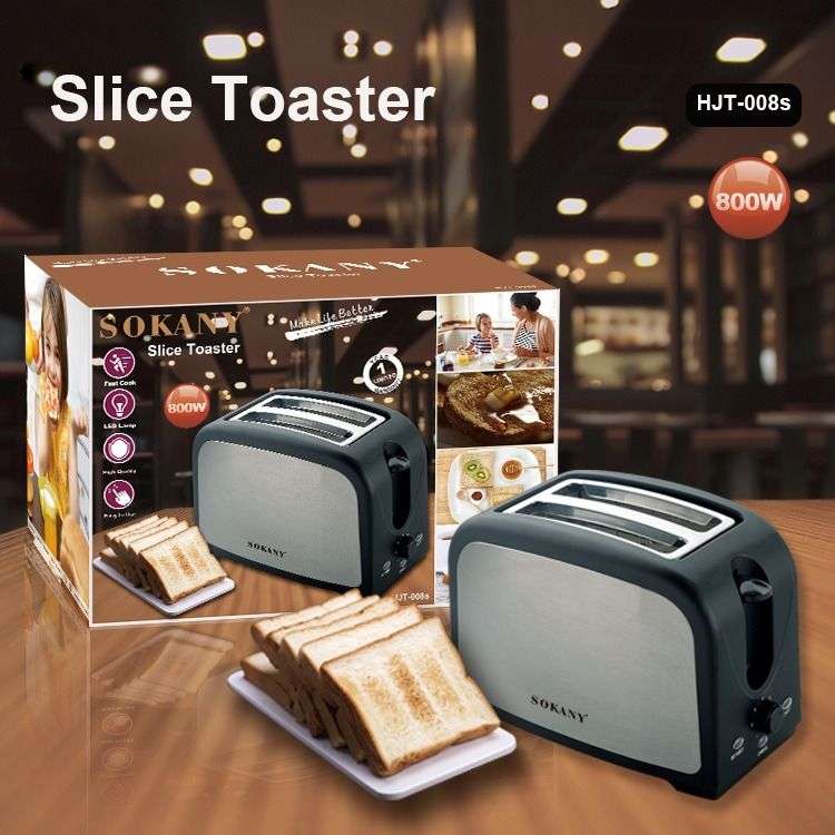 2-Slice Electric Automatic Bread Toaster