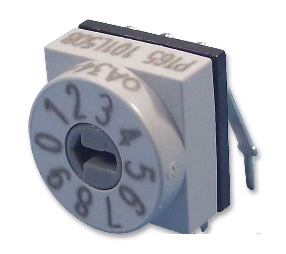 Apem (PT65-101-L508) Rotary Coded Switch, Through Hole, 10 Position, 24 VDC